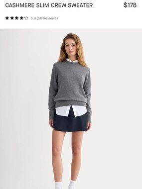 Everlane Cashmere Slim crewneck sweater